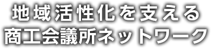 地域活性化を支える商工会議所ネットワーク