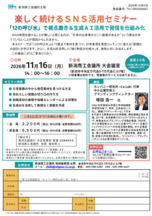1116SNS活用セミナーチラシのサムネイル